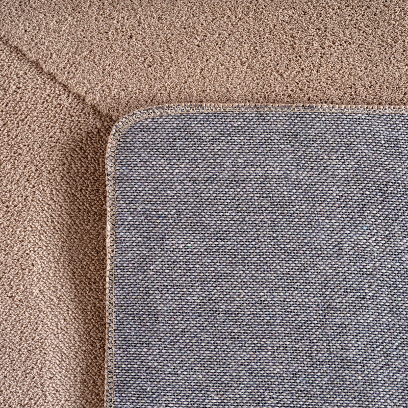 Pompei Quadro Taupe – Geometrisch Blokdesign – Laagpolig Vloerkleed