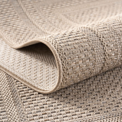 Desert – Kaderdesign Bruin/Beige – Binnen & Buiten Vloerkleed – Laagpolig