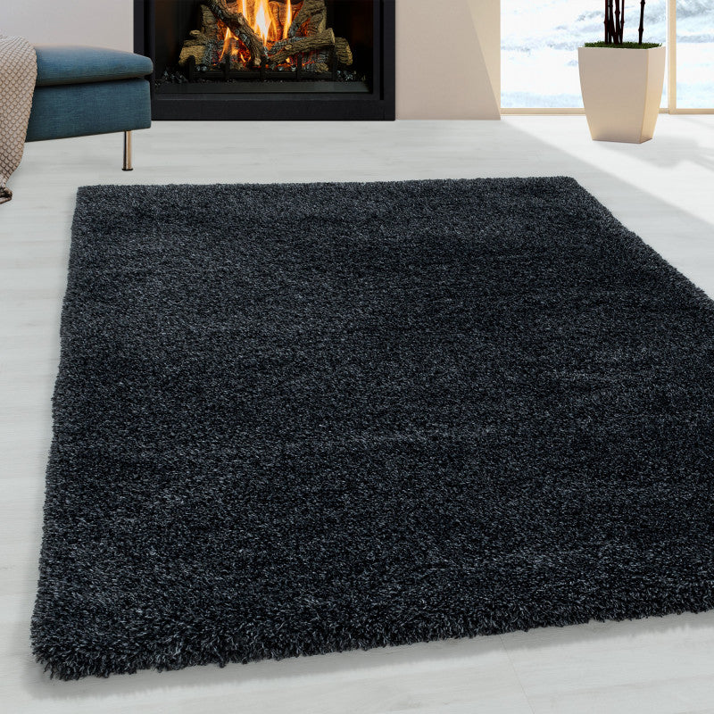 Fluffy Vloerkleed – Antraciet – Hoogpolig & Extra Zacht