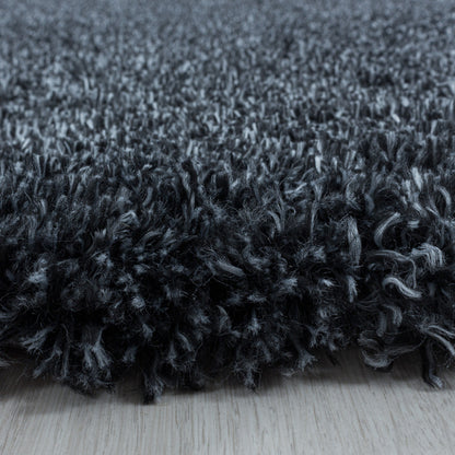 Fluffy Rond Vloerkleed – Antraciet – Hoogpolig & Extra Zacht