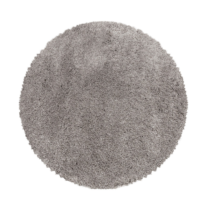 Fluffy Rond Vloerkleed – Beige – Hoogpolig & Extra Zacht