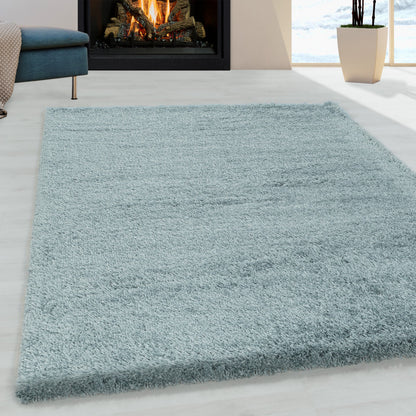 Fluffy Vloerkleed – Aqua – Hoogpolig & Extra Zacht