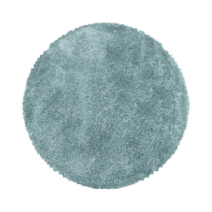 Fluffy Rond Vloerkleed – Aqua – Hoogpolig & Extra Zacht
