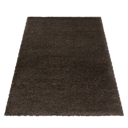 Fluffy Vloerkleed – Bruin – Hoogpolig & Extra Zacht