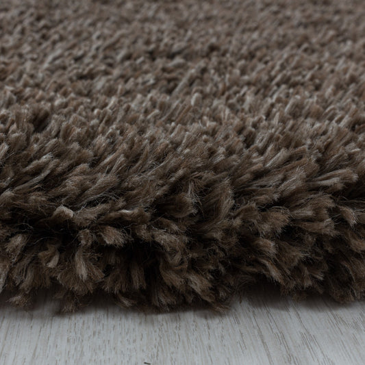 Fluffy Vloerkleed – Bruin – Hoogpolig & Extra Zacht