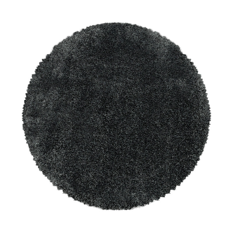 Fluffy Rond Vloerkleed – Grijs – Hoogpolig & Extra Zacht