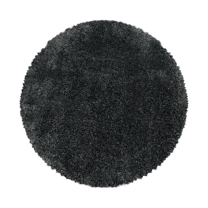 Fluffy Rond Vloerkleed – Grijs – Hoogpolig & Extra Zacht