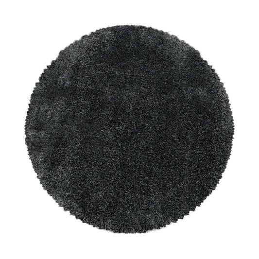 Fluffy Rond Vloerkleed – Grijs – Hoogpolig & Extra Zacht