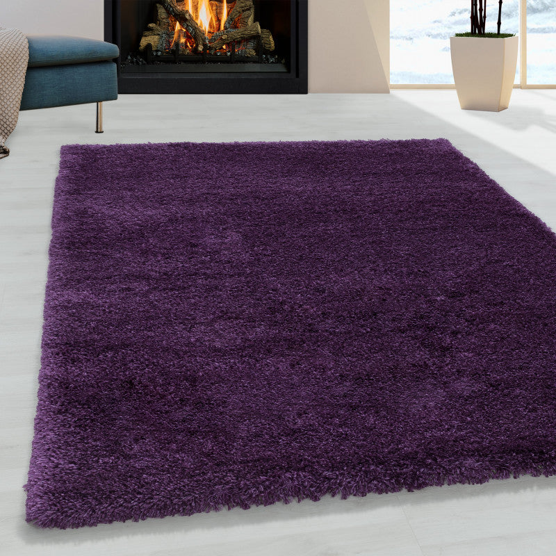 Fluffy Vloerkleed – Lila – Hoogpolig & Extra Zacht