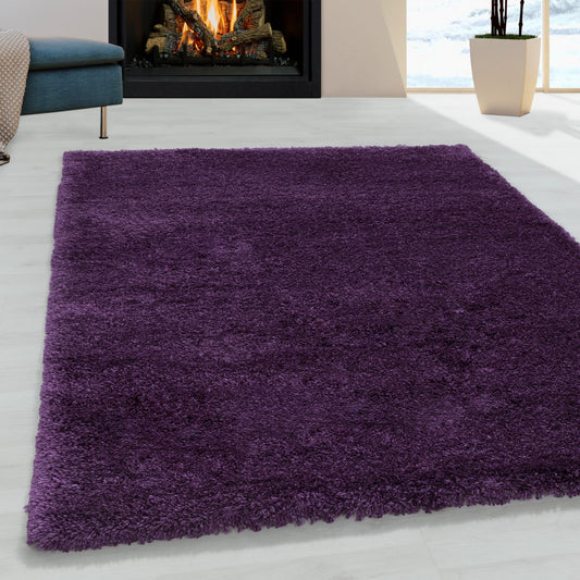 Fluffy Vloerkleed – Lila – Hoogpolig & Extra Zacht