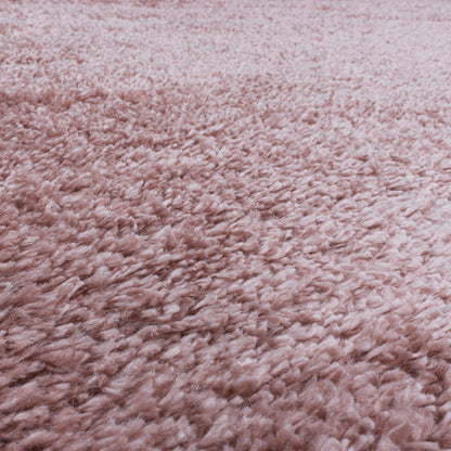 Fluffy Rond Vloerkleed – Roze – Hoogpolig & Extra Zacht