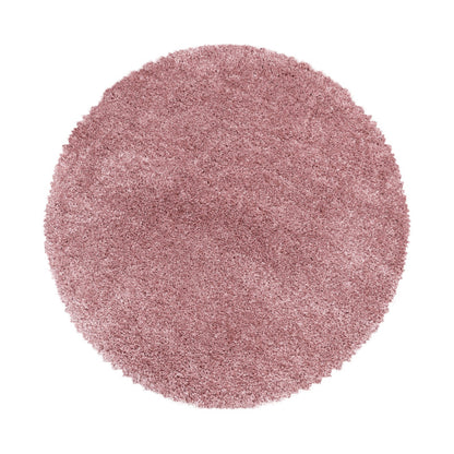 Fluffy Rond Vloerkleed – Roze – Hoogpolig & Extra Zacht