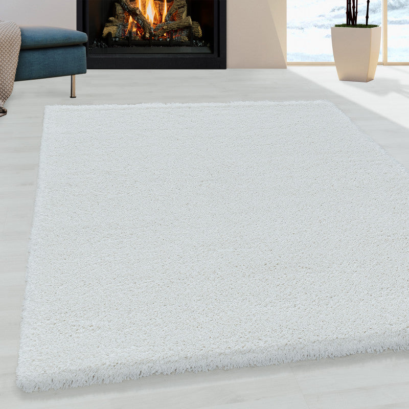 Fluffy Vloerkleed – Wit – Hoogpolig & Extra Zacht