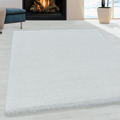 Fluffy Vloerkleed – Wit – Hoogpolig & Extra Zacht