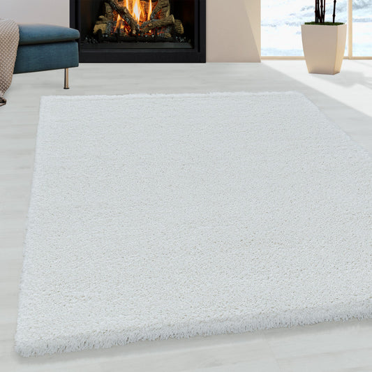 Fluffy Vloerkleed – Wit – Hoogpolig & Extra Zacht
