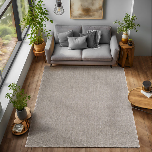 Loom Vloerkleed – Bruin – Effen & Modern – Laagpolig Vloerkleed