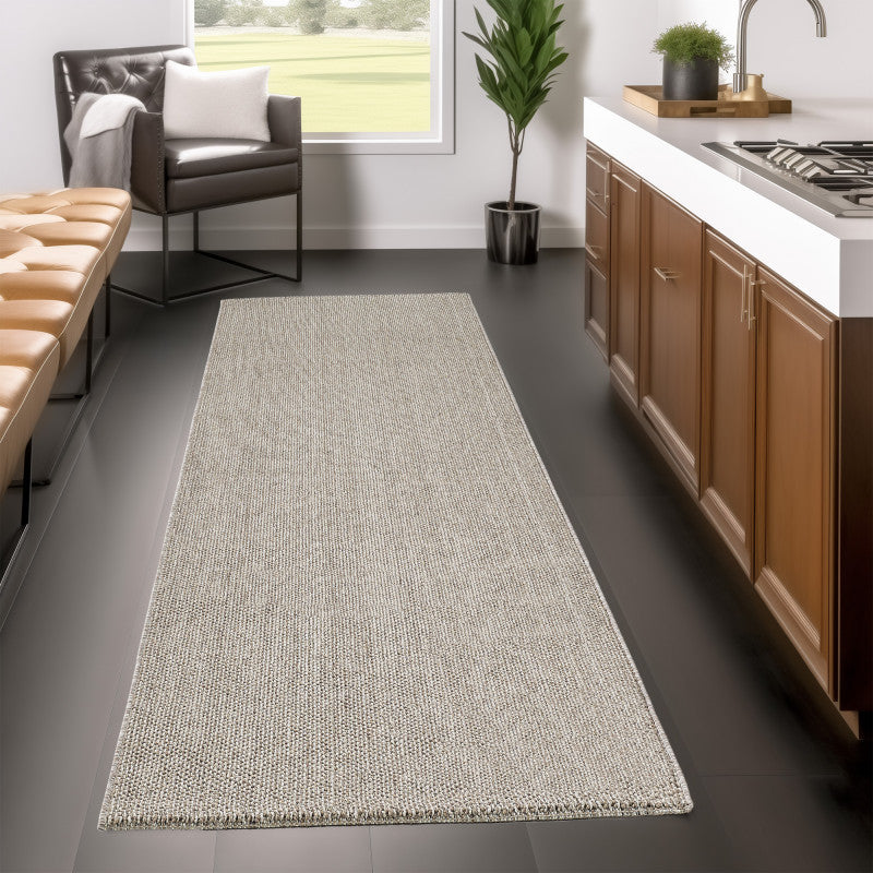 Loom Vloerkleed – Bruin – Effen & Modern – Laagpolig Vloerkleed