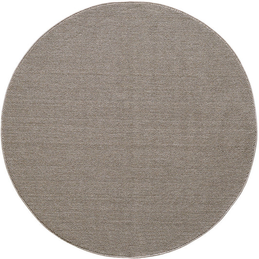 Loom Vloerkleed Rond – Bruin – Effen & Modern – Laagpolig Vloerkleed