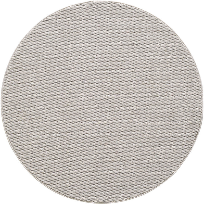 Loom Vloerkleed Rond – Crème – Effen & Modern – Laagpolig Vloerkleed
