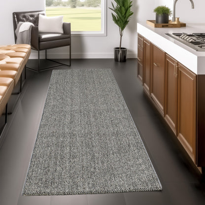 Loom Vloerkleed – Grijs – Effen & Modern – Laagpolig Vloerkleed