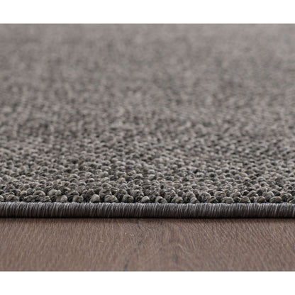 Loom Vloerkleed Rond – Grijs – Effen & Modern – Laagpolig Vloerkleed