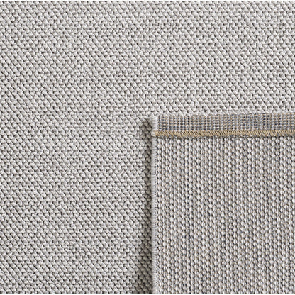 Loom Vloerkleed – Zilver – Effen & Modern – Laagpolig Vloerkleed