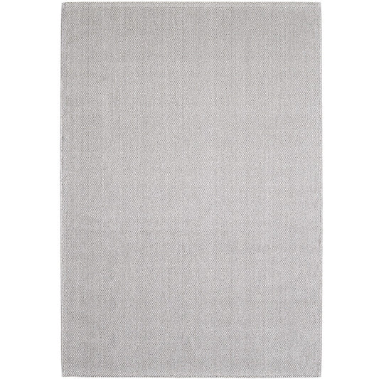 Loom Vloerkleed – Zilver – Effen & Modern – Laagpolig Vloerkleed