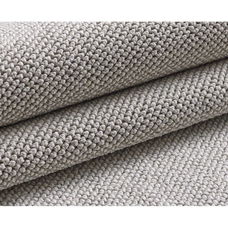 Loom Vloerkleed Rond – Zilver – Effen & Modern – Laagpolig Vloerkleed