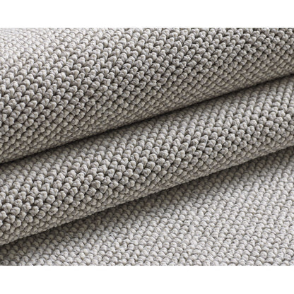 Loom Vloerkleed Rond – Zilver – Effen & Modern – Laagpolig Vloerkleed