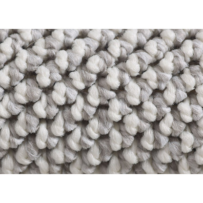 Loom Vloerkleed Rond – Zilver – Effen & Modern – Laagpolig Vloerkleed