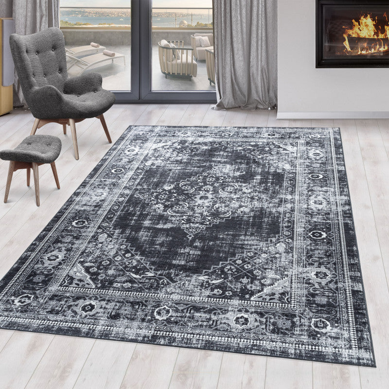 Fiesta Vloerkleed – Grijs – Wasbaar