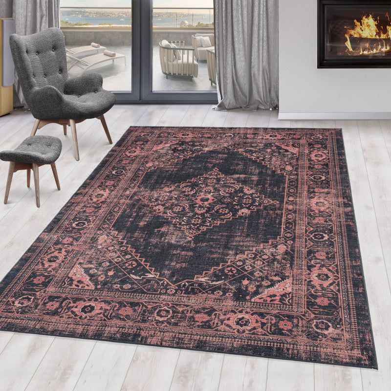 Fiesta Vloerkleed – Rood – Wasbaar