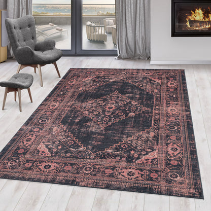 Fiesta Vloerkleed – Rood – Wasbaar