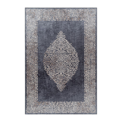 Fiesta Vloerkleed – Zwart – Wasbaar