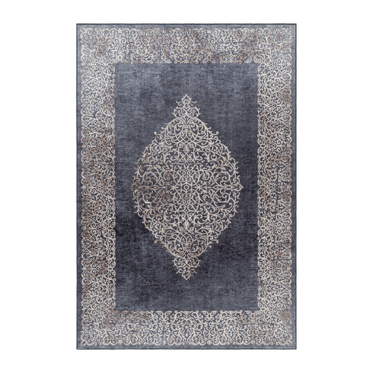 Fiesta Vloerkleed – Zwart – Wasbaar