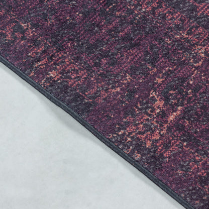 Fiesta Vloerkleed – Zwart/Rood – Wasbaar