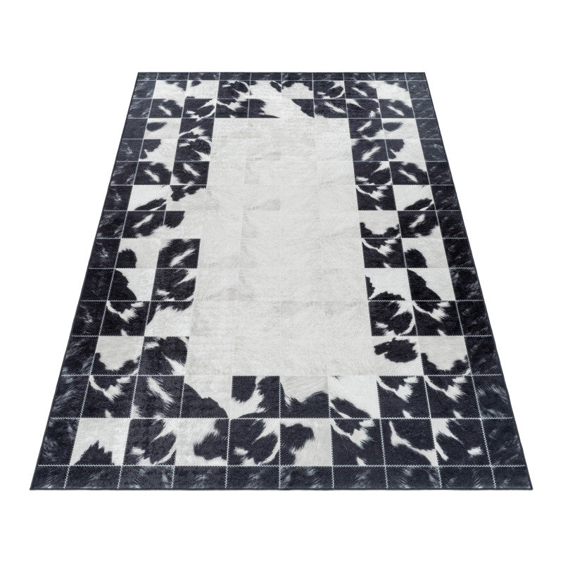 Fiesta Vloerkleed – Zwart/Wit – Wasbaar