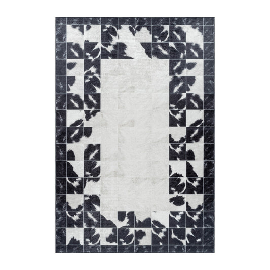 Fiesta Vloerkleed – Zwart/Wit – Wasbaar