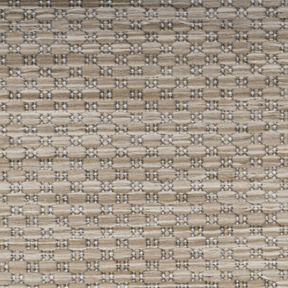 Relax Vloerkleed – Beige – Laagpolig Kaderdesign – Voor Binnen & Buiten