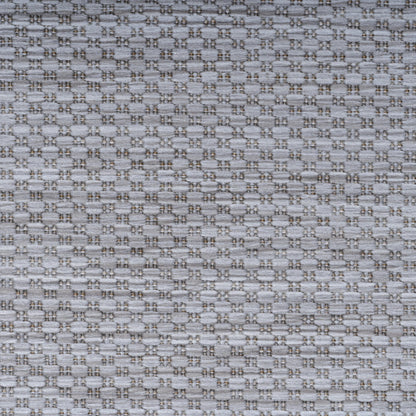 Relax Vloerkleed – Zilver – Laagpolig Kaderdesign – Voor Binnen & Buiten