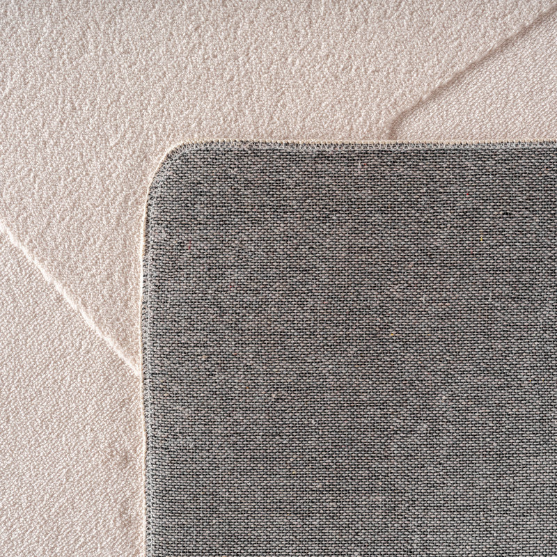 Pompei Quadro Ivory – Geometrisch Blokdesign – Laagpolig Vloerkleed