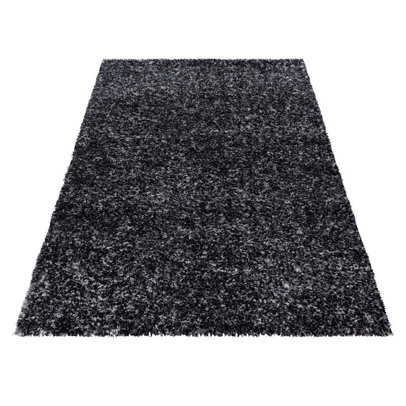 Enjoy Shaggy – Hoogpolig Vloerkleed – 3D-effect – Gemêleerd Antraciet/Wit/Grijs