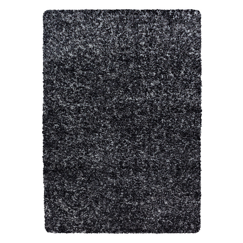 Enjoy Shaggy – Hoogpolig Vloerkleed – 3D-effect – Gemêleerd Antraciet/Wit/Grijs