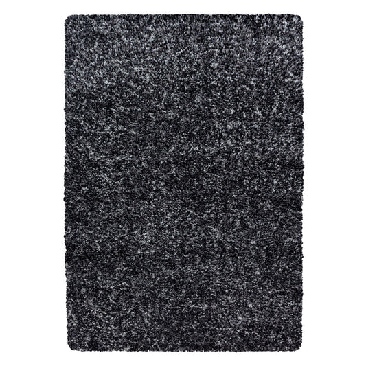 Enjoy Shaggy – Hoogpolig Vloerkleed – 3D-effect – Gemêleerd Antraciet/Wit/Grijs