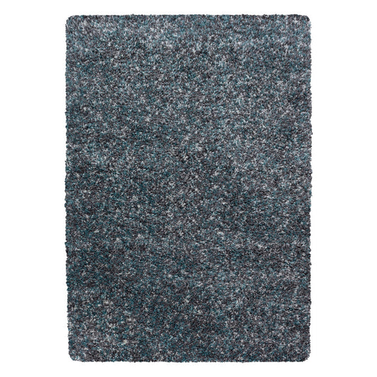 Enjoy Shaggy – Hoogpolig Vloerkleed – 3D-effect – Gemêleerd Blauw/Grijs/Crème
