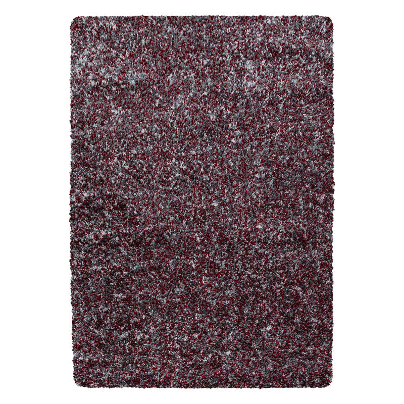 Enjoy Shaggy – Hoogpolig Vloerkleed – 3D-effect – Gemêleerd Rood/Grijs/Wit