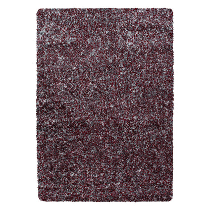 Enjoy Shaggy – Hoogpolig Vloerkleed – 3D-effect – Gemêleerd Rood/Grijs/Wit