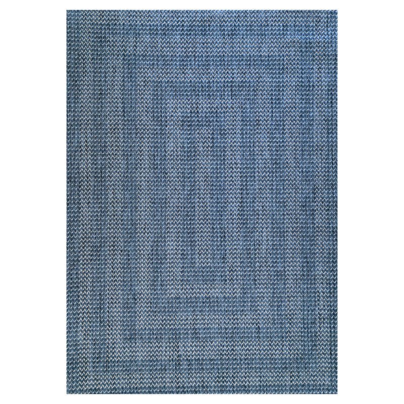 Zagora Vloerkleed – Blauw – Laagpolig & Kader Design – Voor Binnen & Buiten