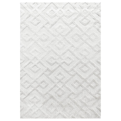 Pisa Vloerkleed – Creme – Geometrisch Doorkijkpatroon – Laagpolig & Modern