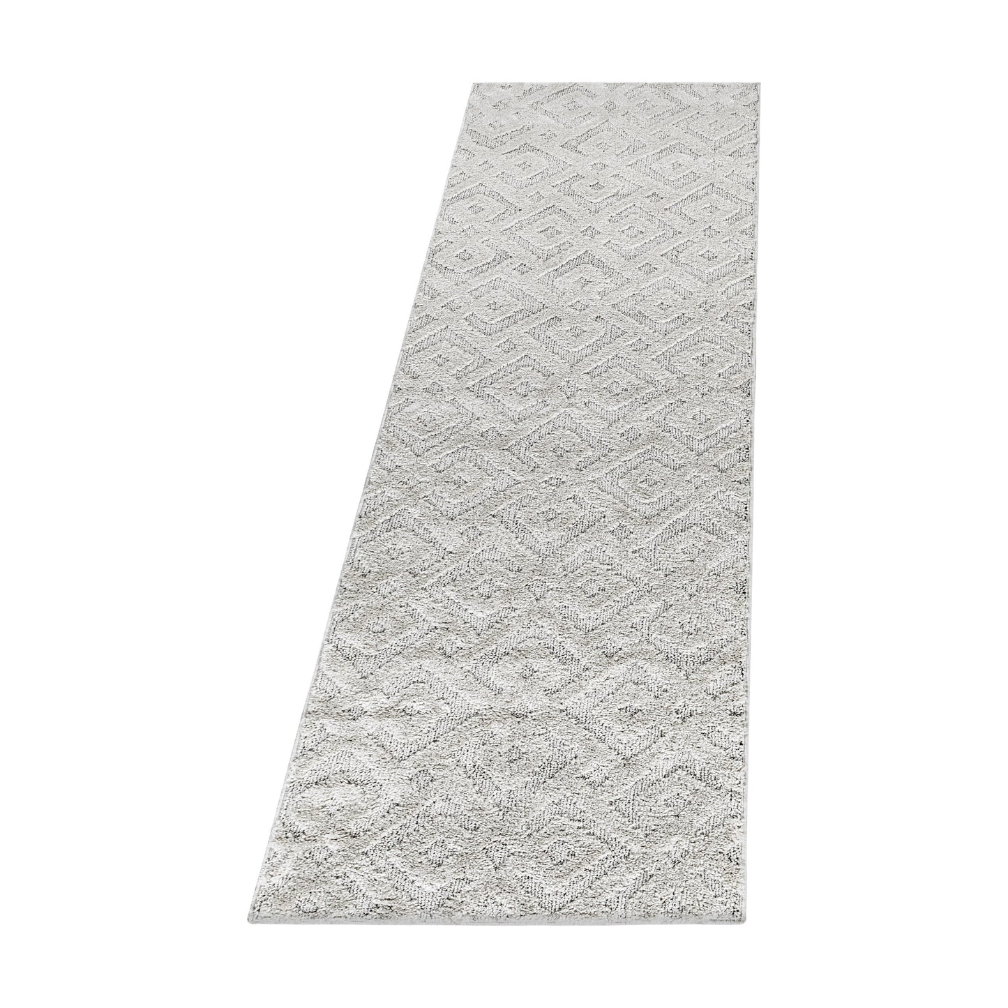 Pisa Vloerkleed – Creme – Geometrisch Doorkijkpatroon – Laagpolig & Modern